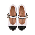 Elie Saab Kids Gilr's White and Black Ballerina
