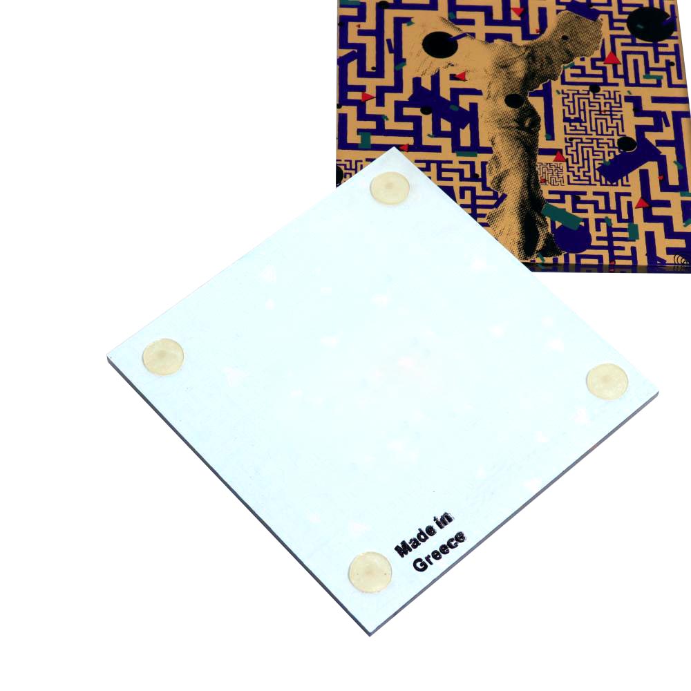 Sophia Nike Gold Maze Coasters Gold