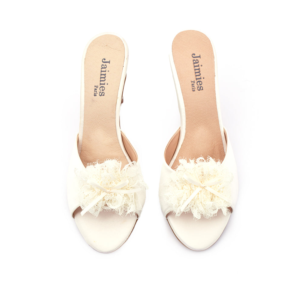 Jaimies Glamour Nana Shoes/Slippers Ivory
