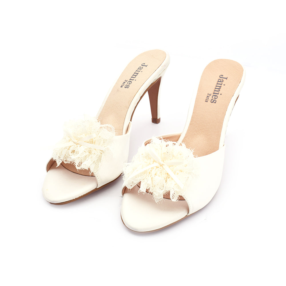 Jaimies Glamour Nana Shoes/Slippers Ivory