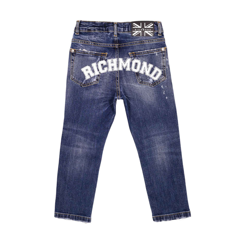  John Richmond Kids Denim Jeans Blue