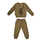 John Richmond Kids Military Green Jogging Suit