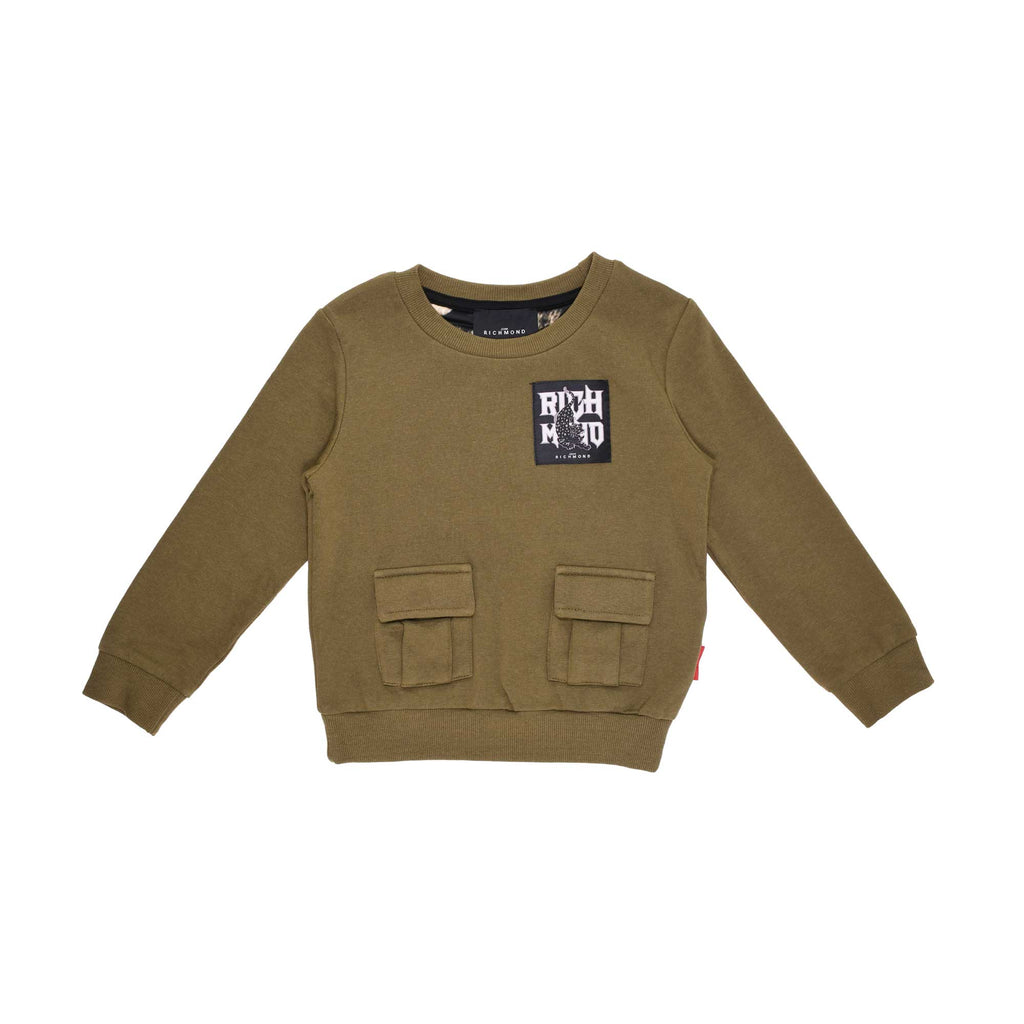 John Richmond Kids Military Green Jogging Suit