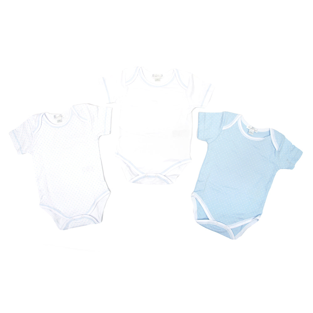 Kissy Kissy New Born Pink/Light Blue Dot Body Suit