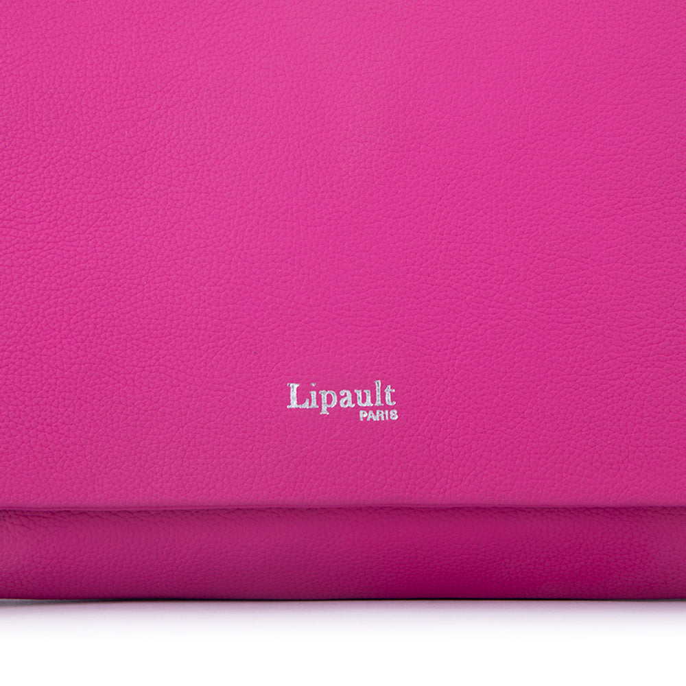 Lipault Plume Elegance Clutch Bag Medium Sweet Fuchsia Size Medium
