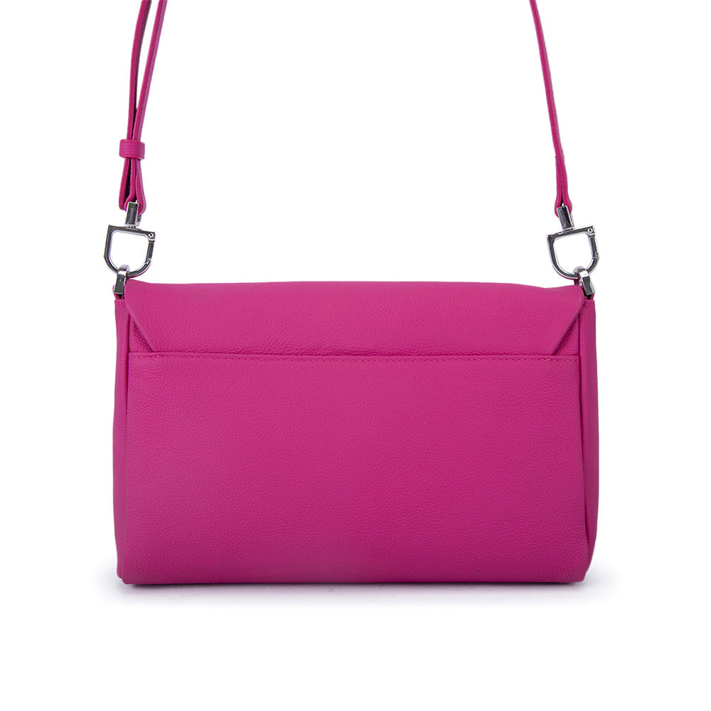 Lipault Plume Elegance Clutch Bag Medium Sweet Fuchsia Size Medium