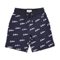 Lanvin Kids Logo Print  Navy Blue Bermuda SS22