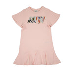 Lanvin Kids Tropical Applique Pink Dress