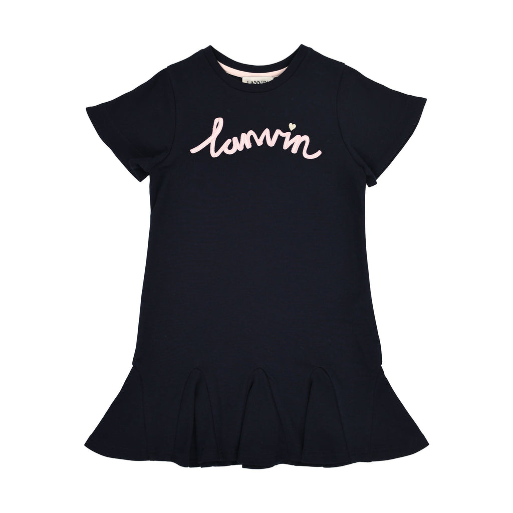 Lanvin Kids Tropical Applique Pink Dress