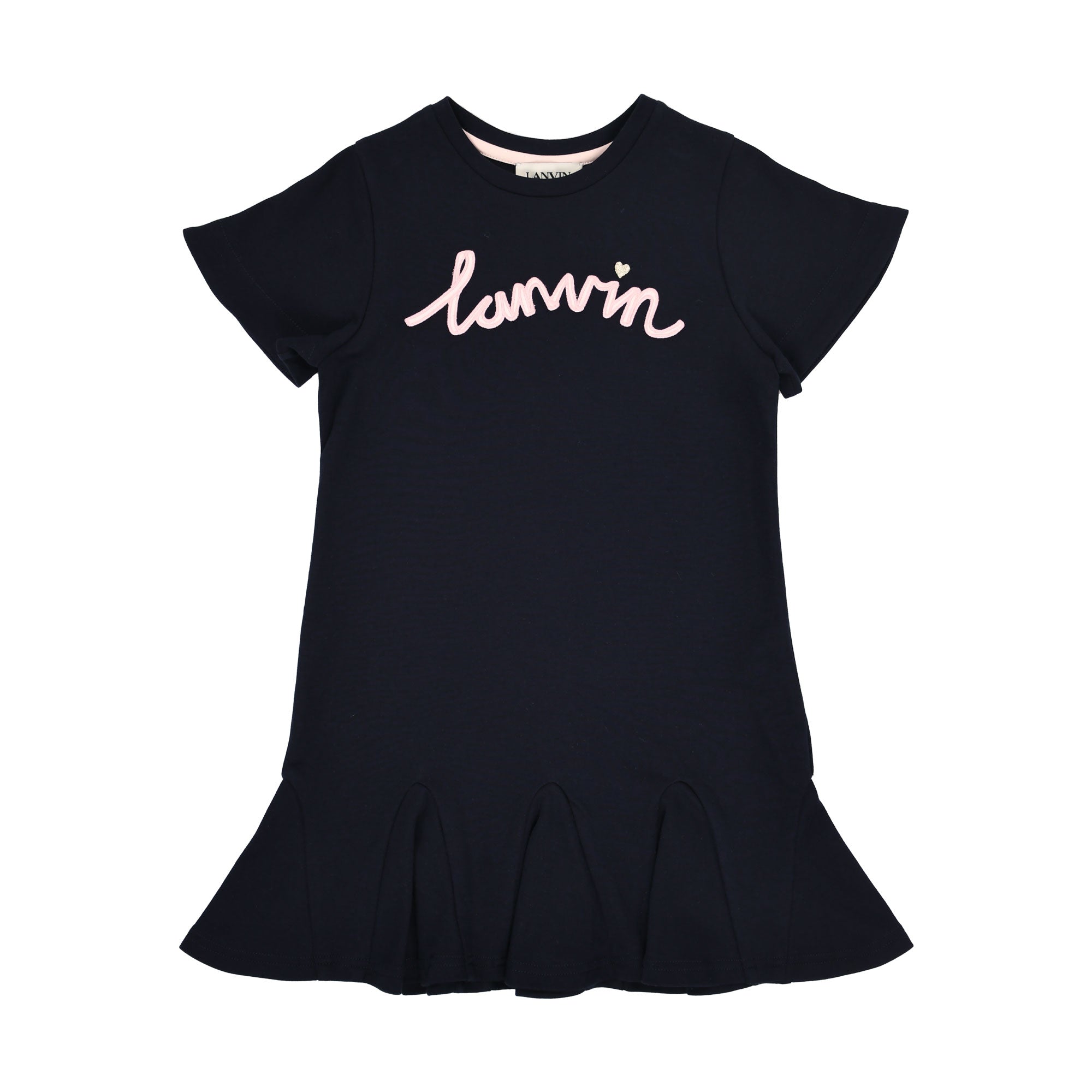 Lanvin Kids Tropical Applique Pink Dress