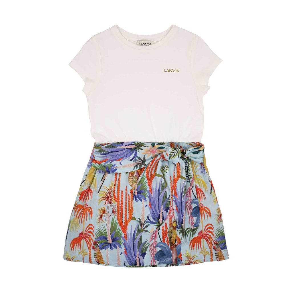 Lanvin Kids Summer Print T-Shirt Dress