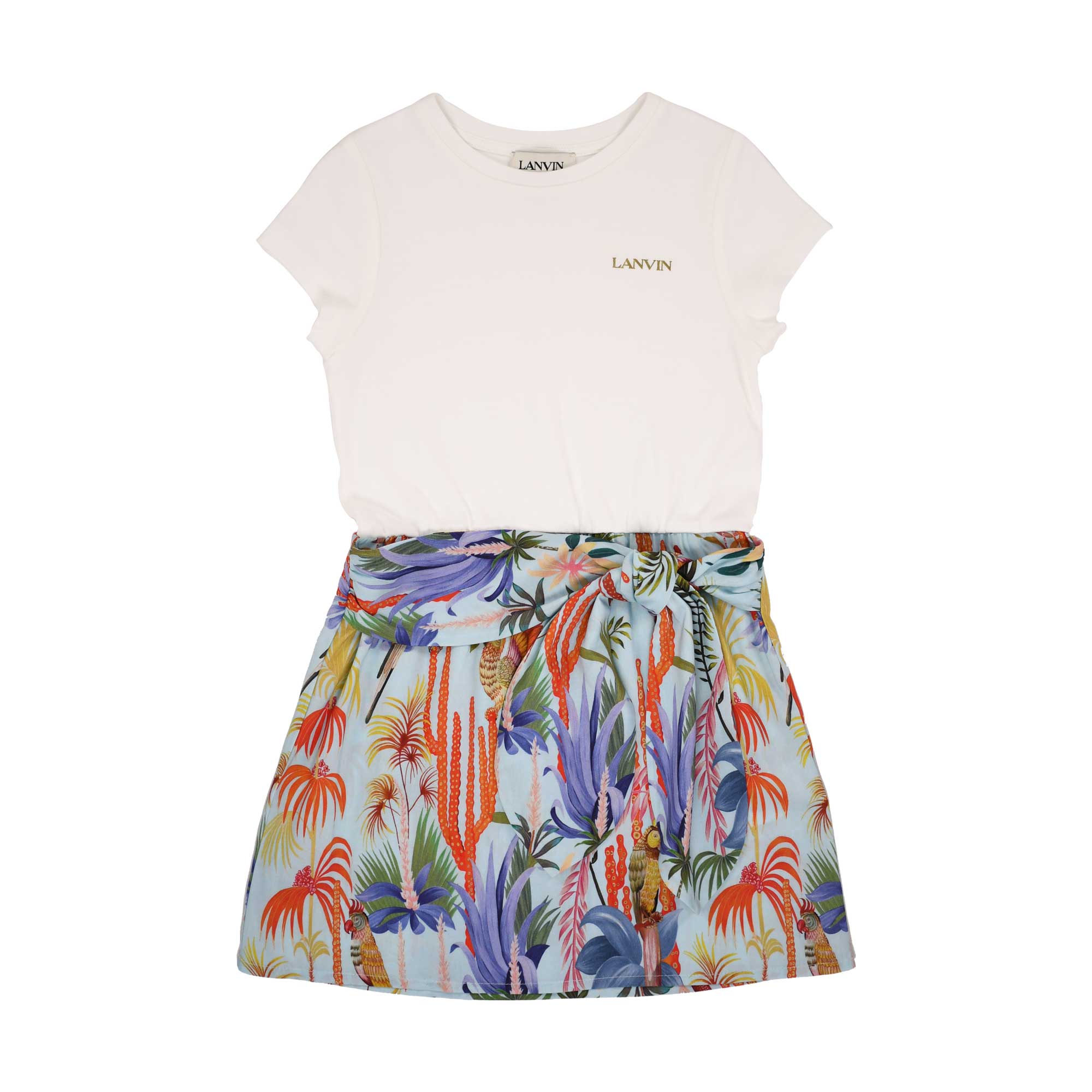 Lanvin Kids Summer Print T-Shirt Dress