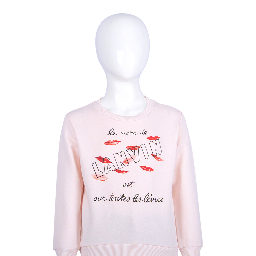 Lanvin Kids Pink Sweatshirt