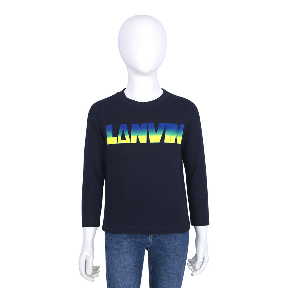 Lanvin Kids Navy T-Shirt Ls
