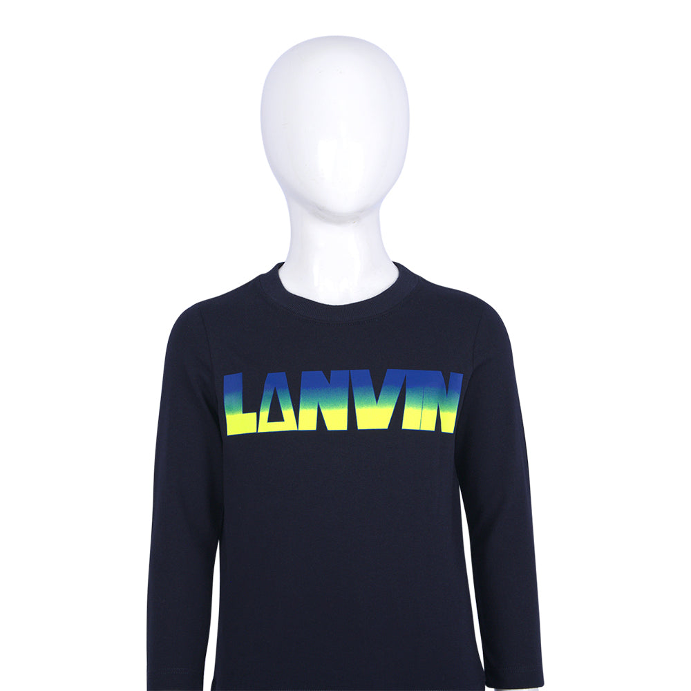 Lanvin Kids Navy T-Shirt Ls