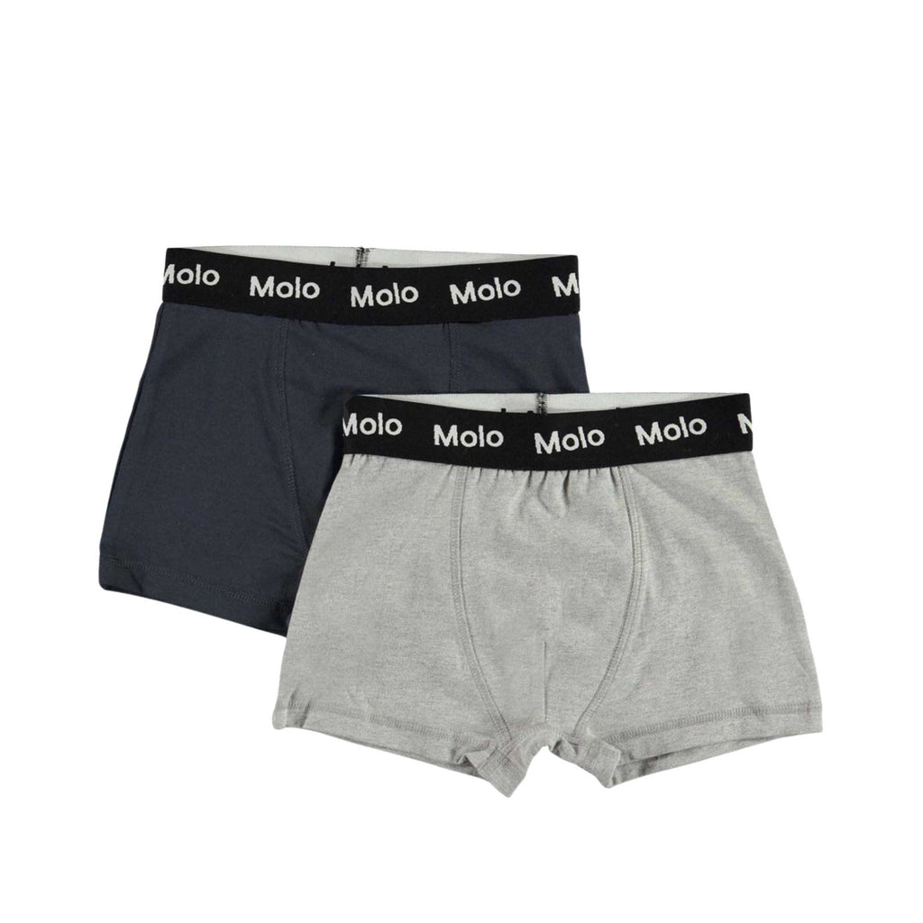 Molo Bolso Kids Logo-Waist Two-Pack Boxer Briefs