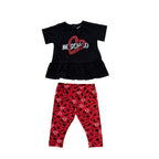 Moschino Letter & Heart T-Shirt & Leggings Set