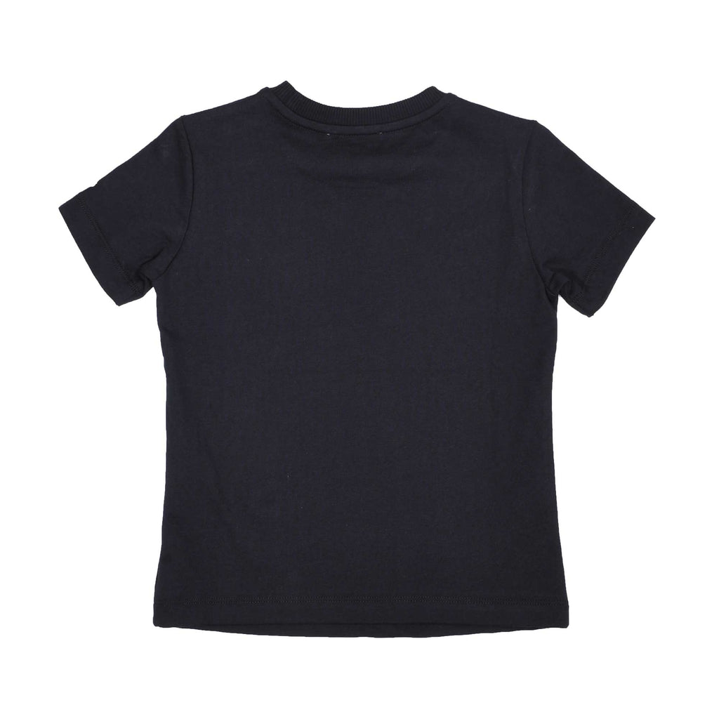 Moschino Kids Teen Logo Print Black T-Shirt and Short Set