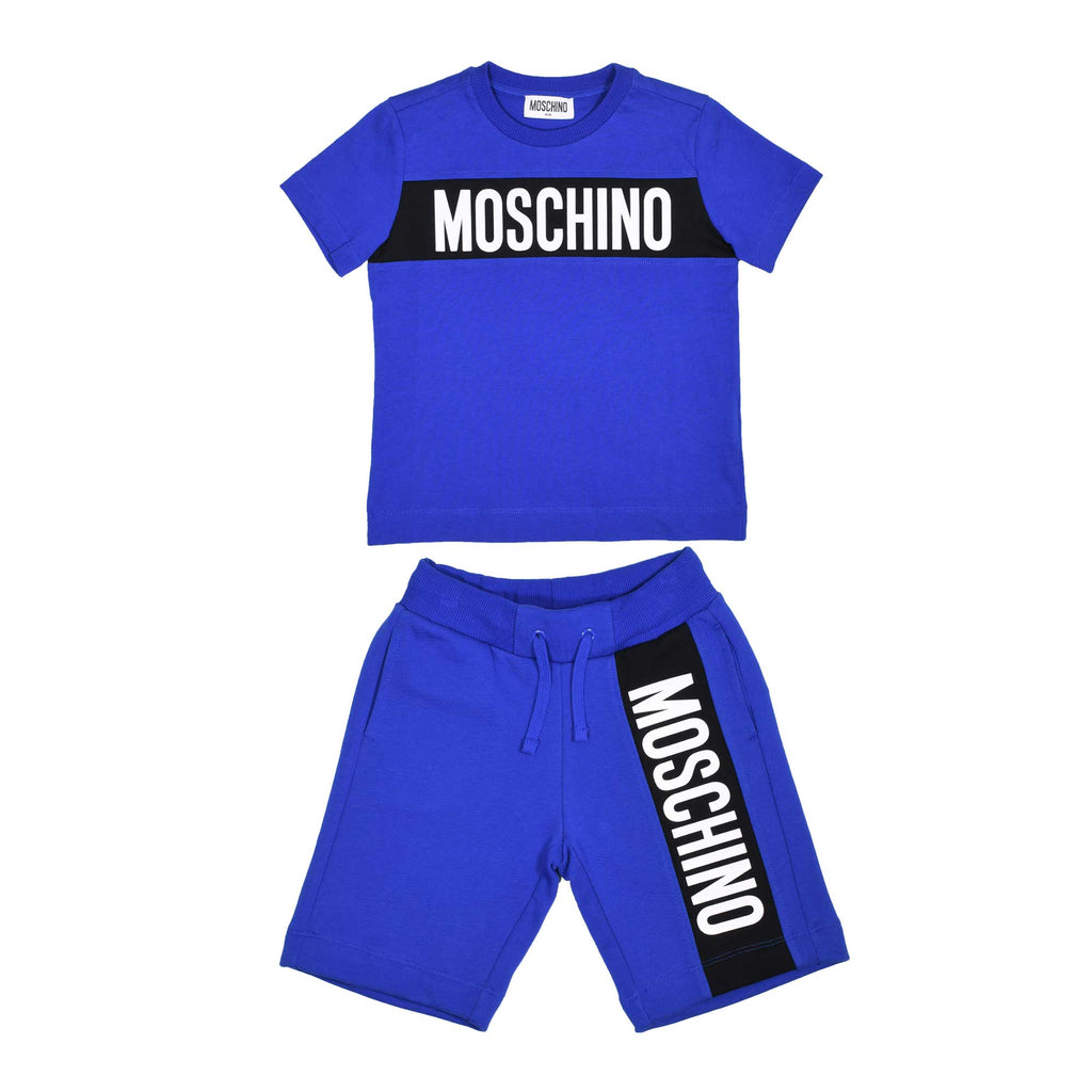 Moschino Kids Teen Logo Print T-Shirt and Shorts Set