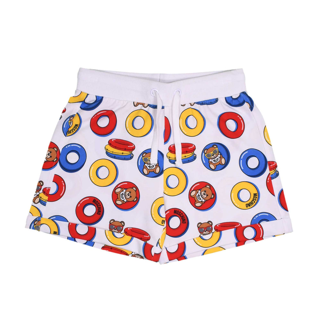 Moschino Kids Teddy Logo Pink T-Shirt and Short Set