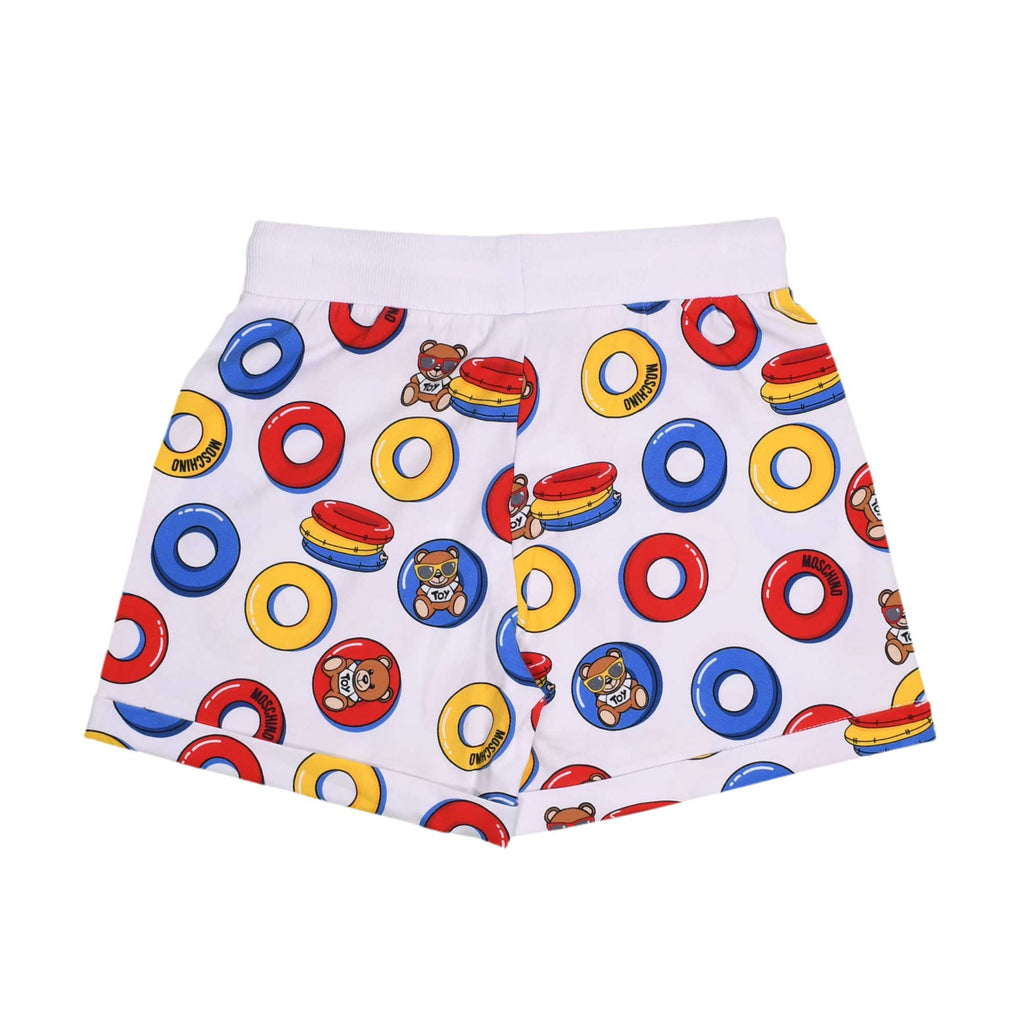 Moschino Kids Teddy Logo Pink T-Shirt and Short Set