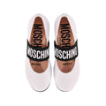 Moschino Kids Girl's White and Black Logo Ballerina