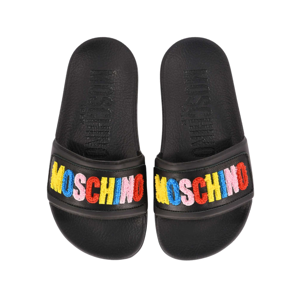 Moschino Kids Boy's Multicolor Slippers