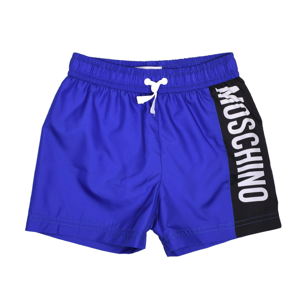 Moschino Kids Logo Print Swim Shorts