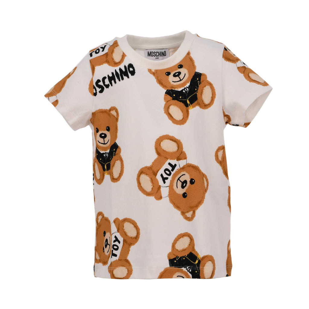 Moschino Kids White Teddy Bear Set T-shirt