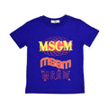 تي شيرت MSGM Kids من القطن بطبعة شعار العلامة