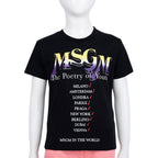 MSGM Kids  Black T-Shirt