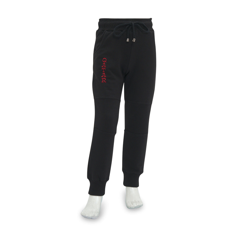 Pear Qatar Black Jogging Trousers