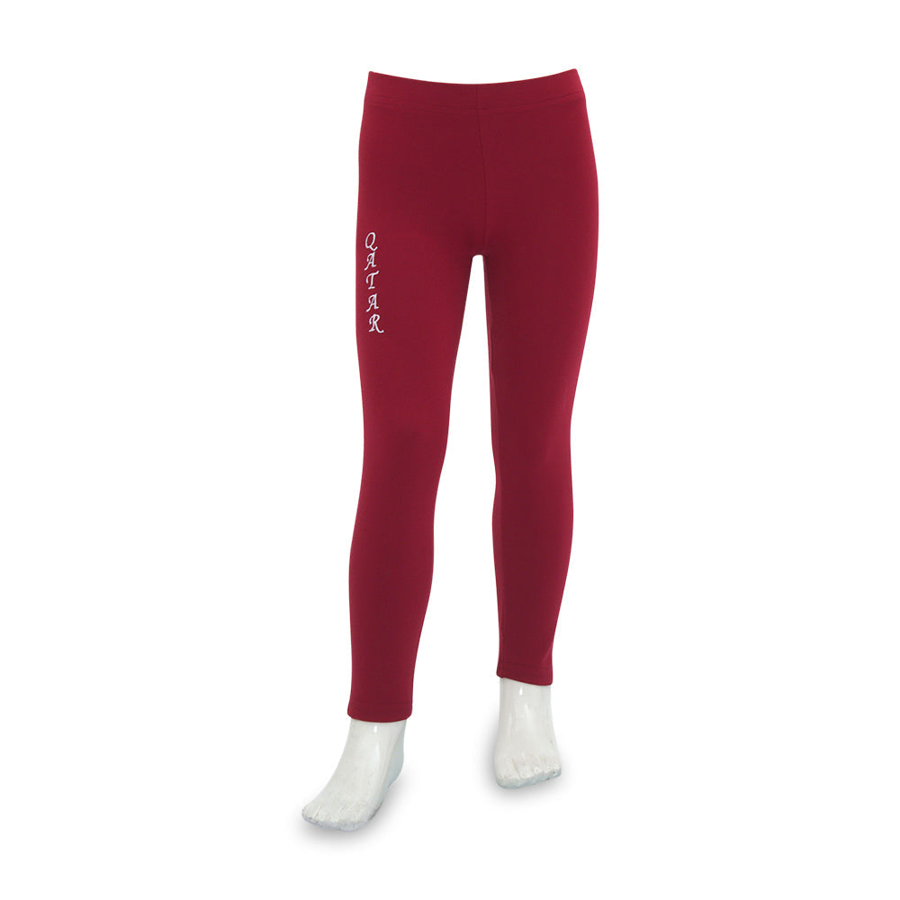 Pear Qatar Burgundy Leggings