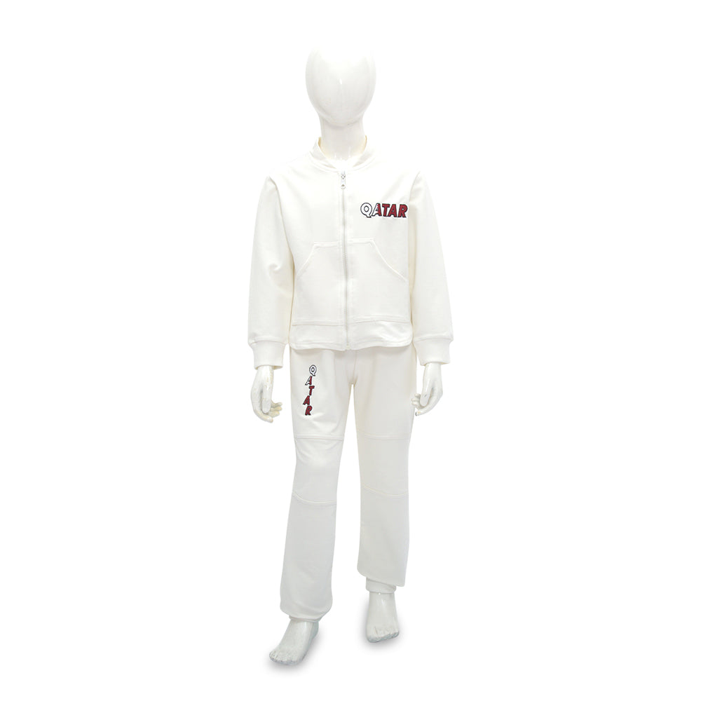 Pear Qatar Off-White Jogging Suit