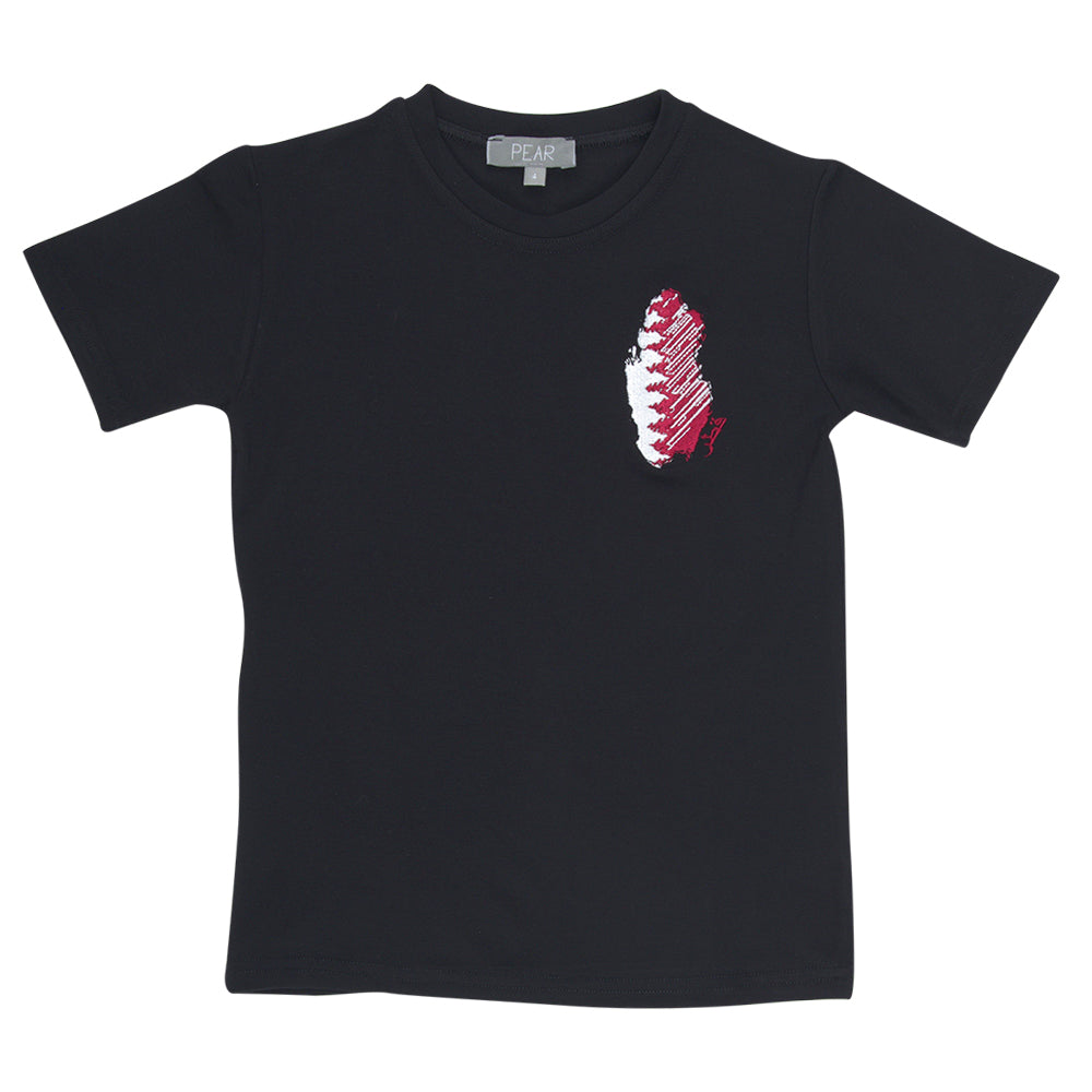 Pear Qatar Black T-Shirt