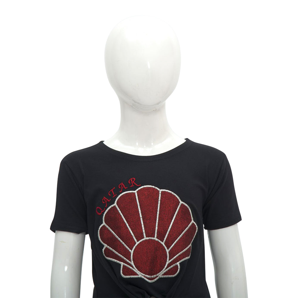 Pear Qatar Black T-Shirt