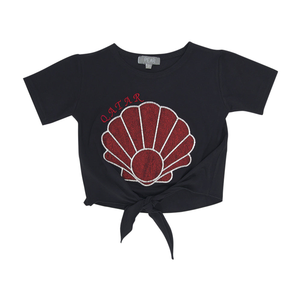 Pear Qatar Black T-Shirt