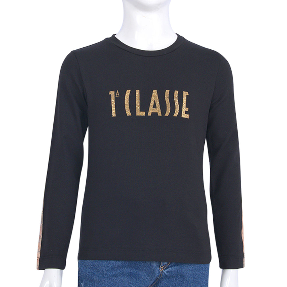 Alviero Martini Prema Classe Black Geo T-Shirt