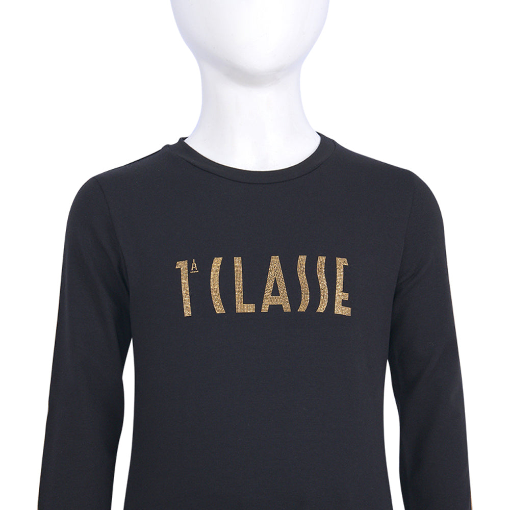 Alviero Martini Prema Classe Black Geo T-Shirt
