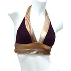 Room 24 Katie Halter Swimwear Metallic Copper