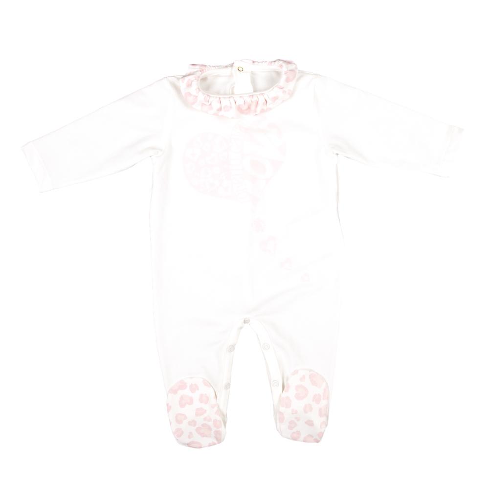 Roberto Cavalli Baby Pink And Ivory Overall