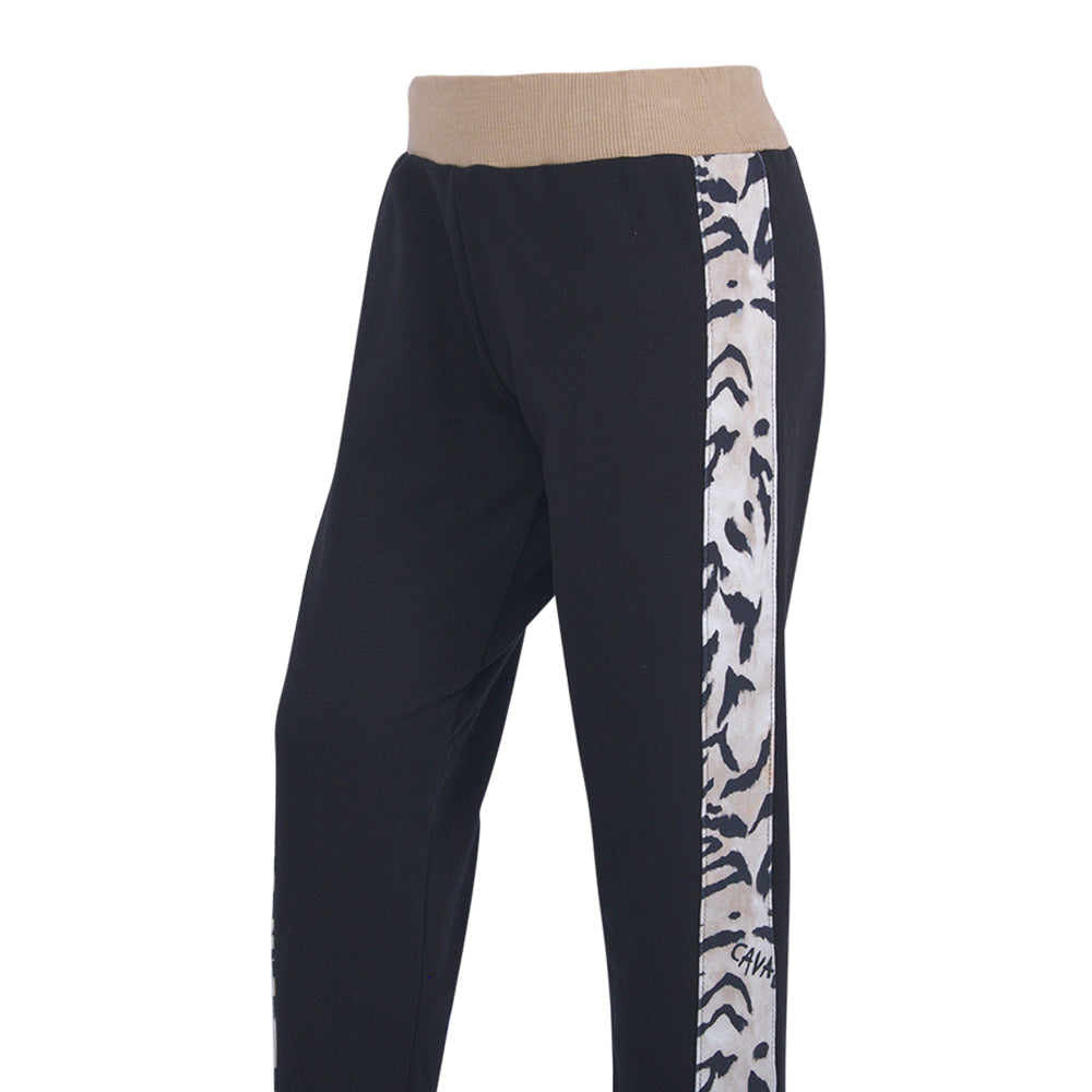 Roberto Cavalli Black & Multicolor Leggings