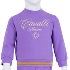 Roberto Cavalli Lilac & Coffee Jogging Suit