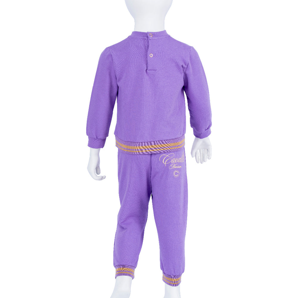Roberto Cavalli Lilac & Coffee Jogging Suit