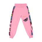 Roberto Cavalli Kids Butterfly Print Fuchsia Tracksuit