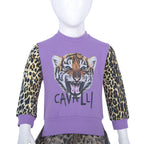 Roberto Cavalli Lilac & Multicolor Dress