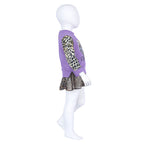 Roberto Cavalli Lilac & Multicolor Dress