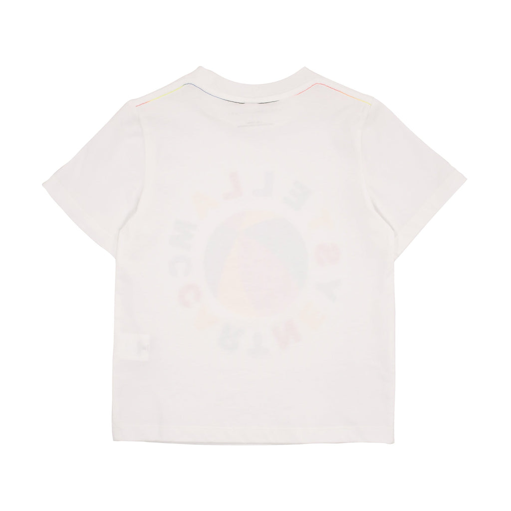 Stella McCartney Kids Logo Print White T-Shirt SS22