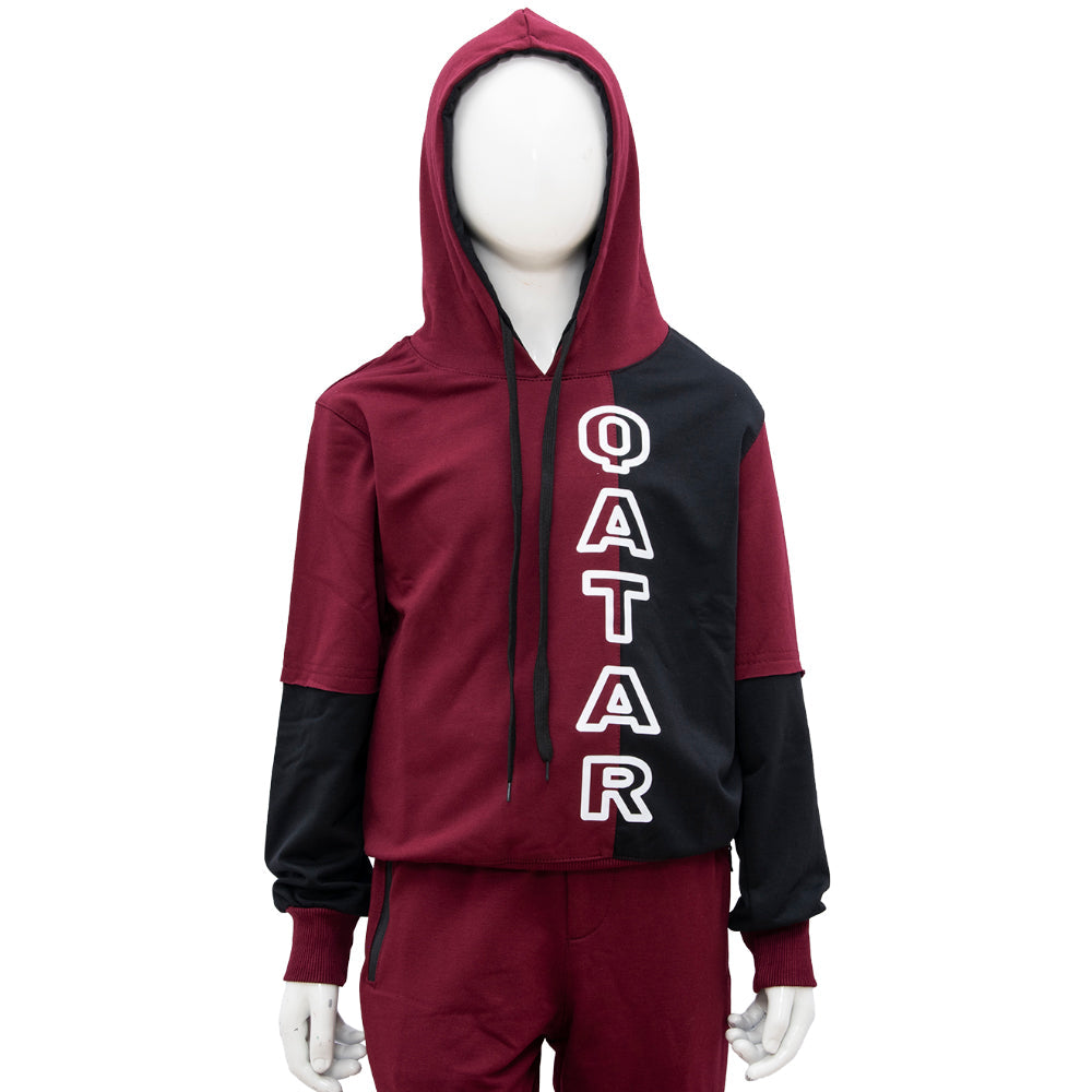 Qatar Bordeaux Jogging Suit