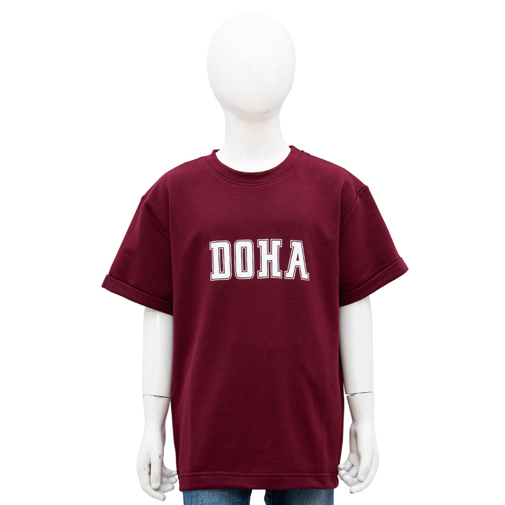 Sofya Qatar Bordeaux T-Shirt